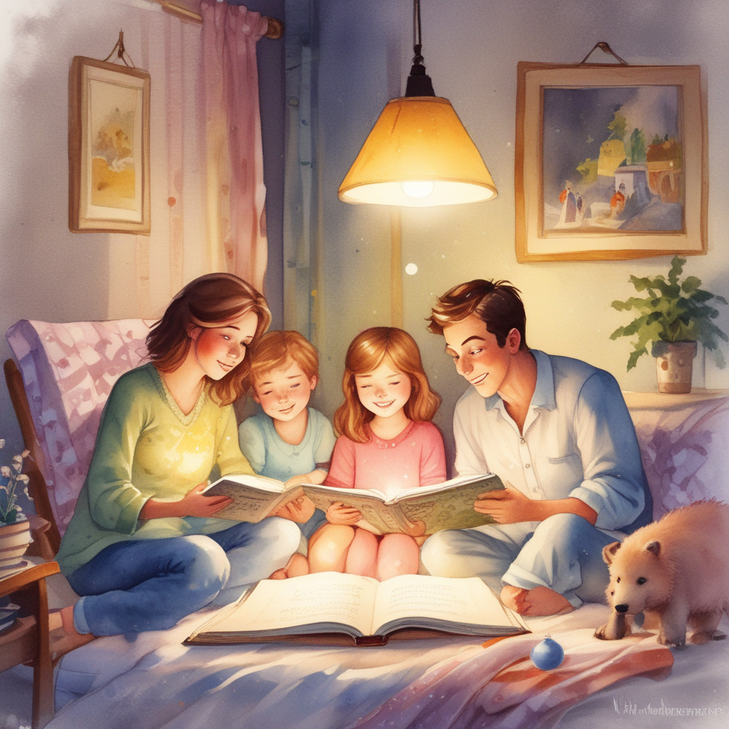 children reading books
