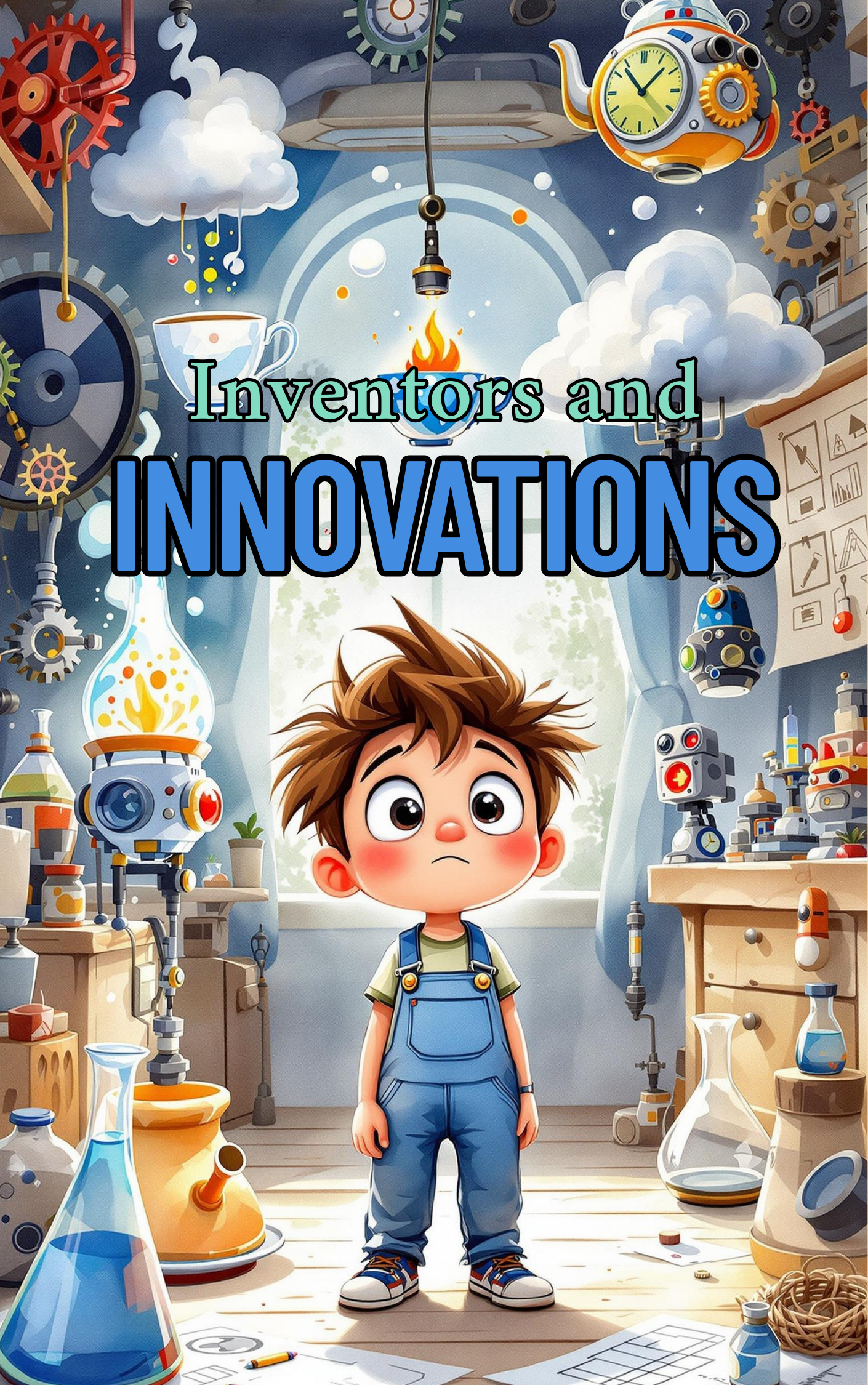 Child discovering inventors and innovation in a Put Me In The Story Canada personalized book.