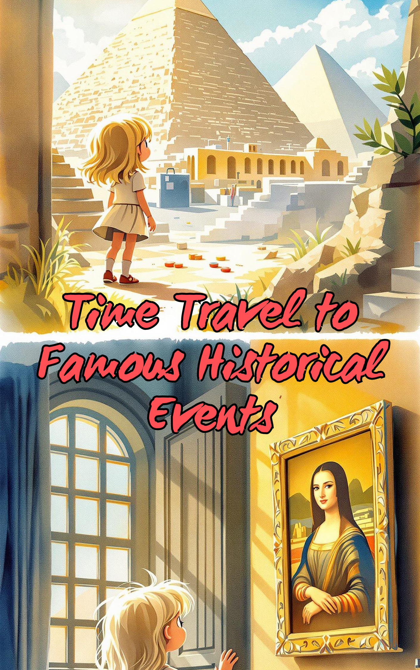 Child embarking on a thrilling time travel adventure in a Put Me In The Story Canada personalized book.