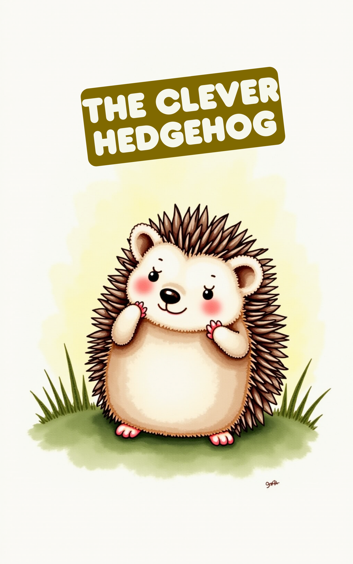 The clever hedgehog solving problems in a Put Me In The Story Canada personalized book.