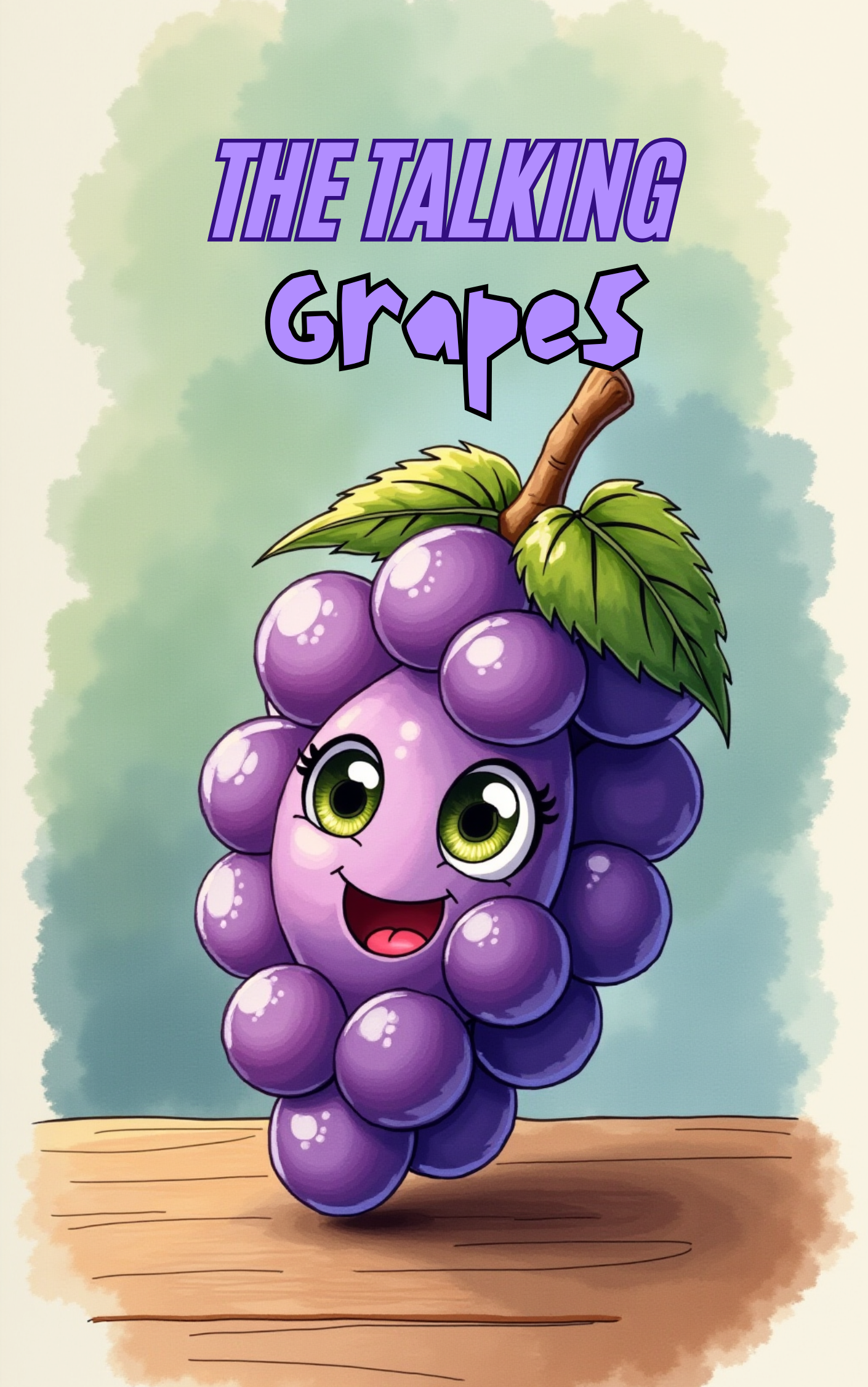 The talking grapes sharing stories in a Put Me In The Story Canada personalized book.