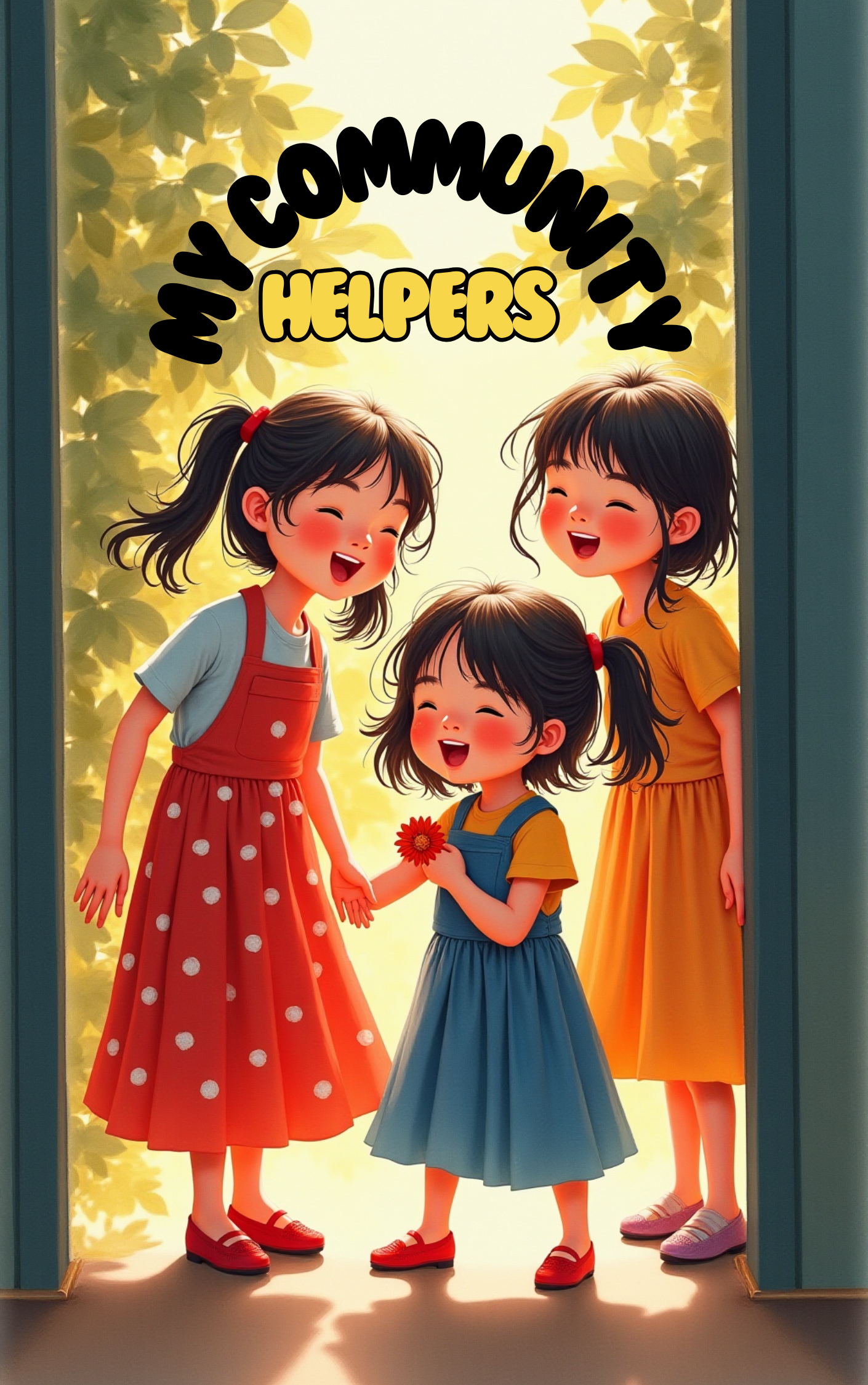 Joyful children laughing together in a Put Me In The Story Canada personalized book.