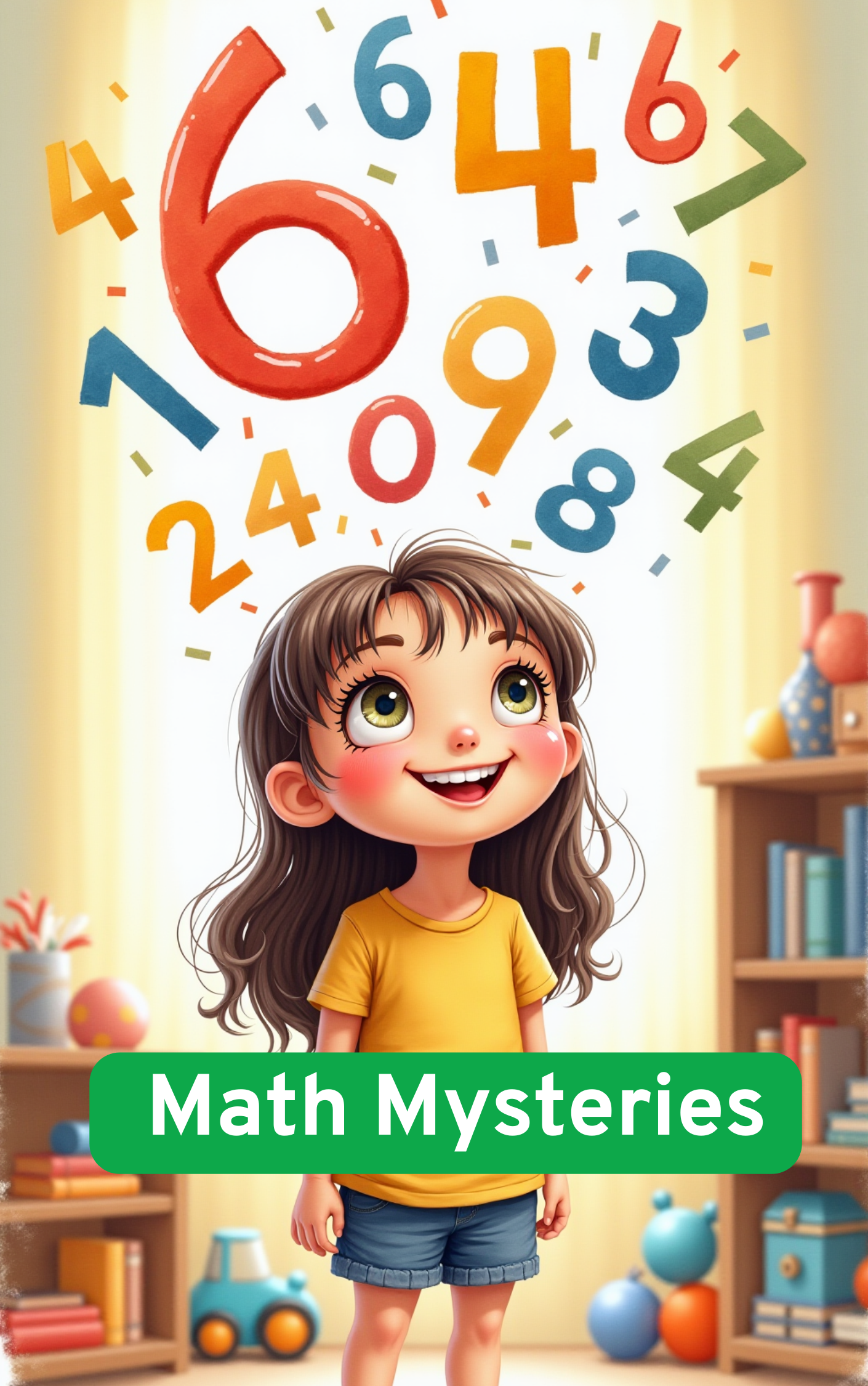 Solving math mysteries for kids in a Put Me In The Story Canada personalized book.