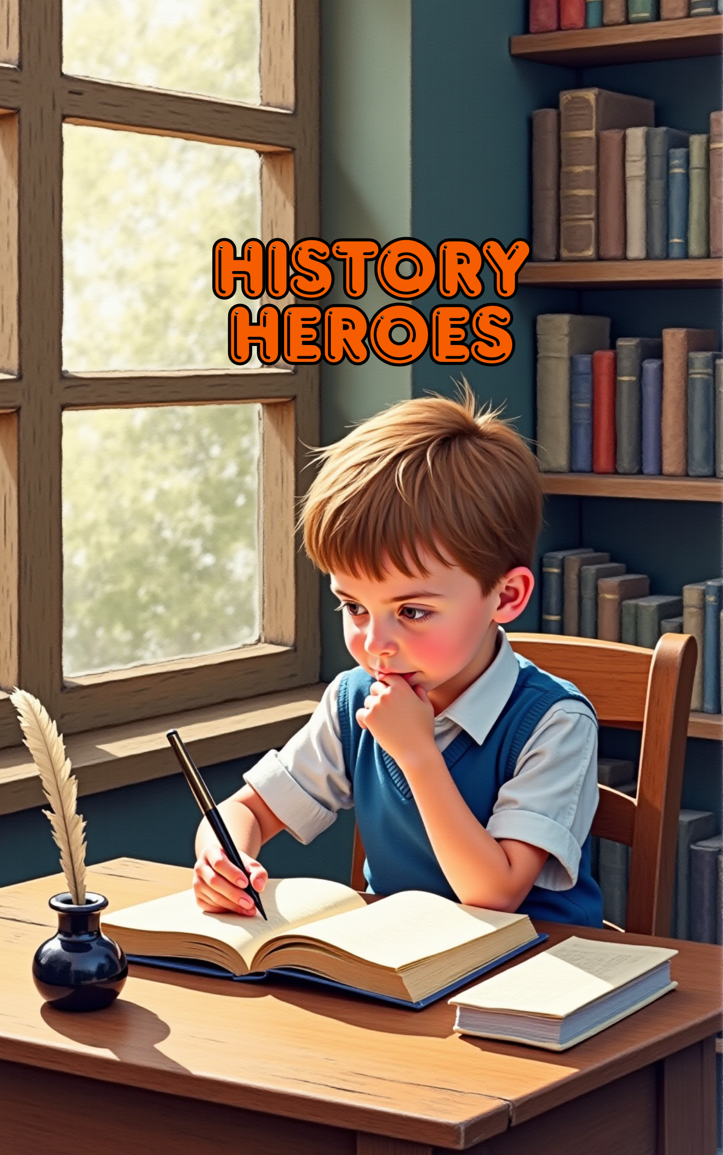 Discovering history heroes for kids in a Put Me In The Story Canada personalized book.