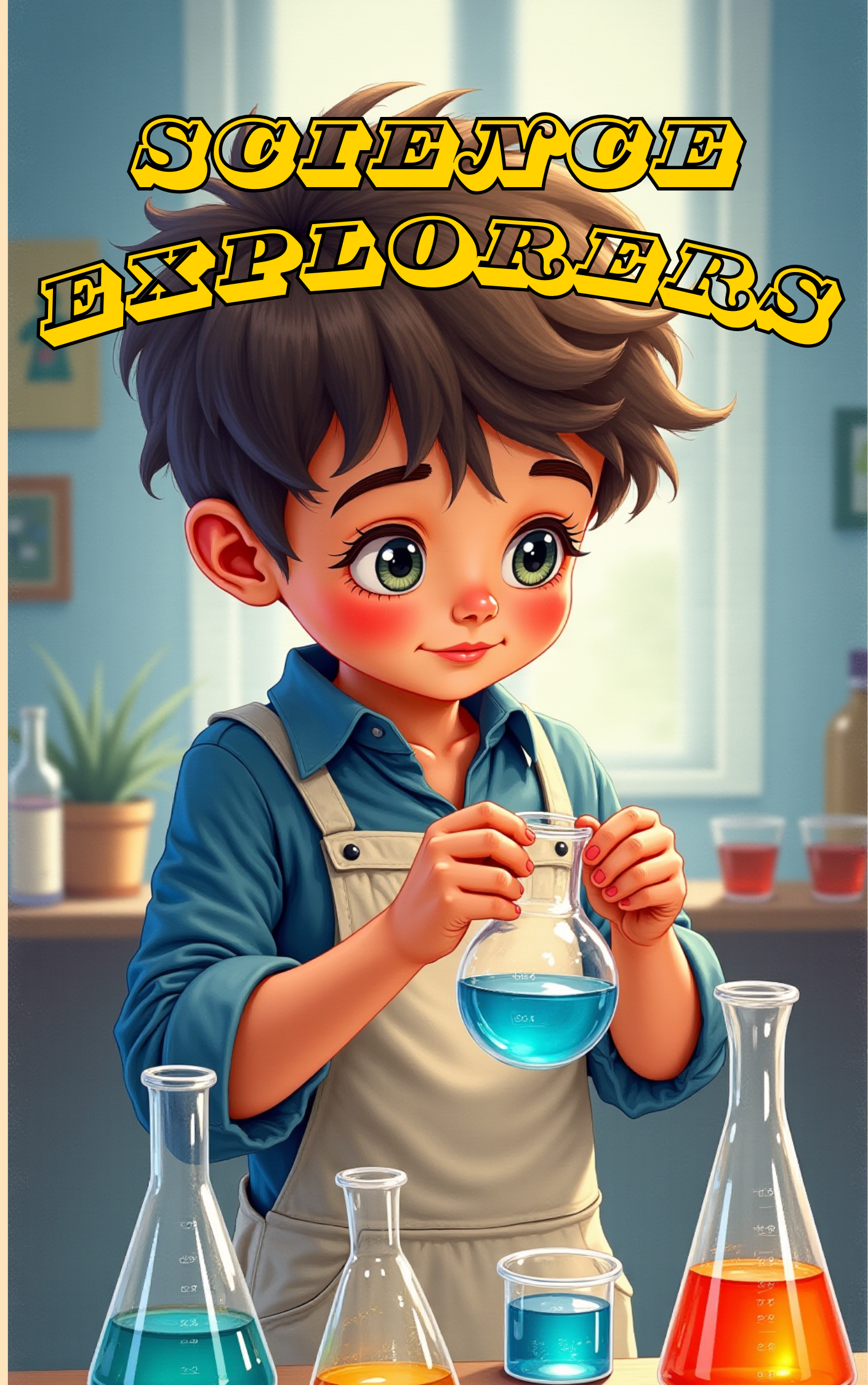Becoming science explorers for kids in a Put Me In The Story Canada personalized book.