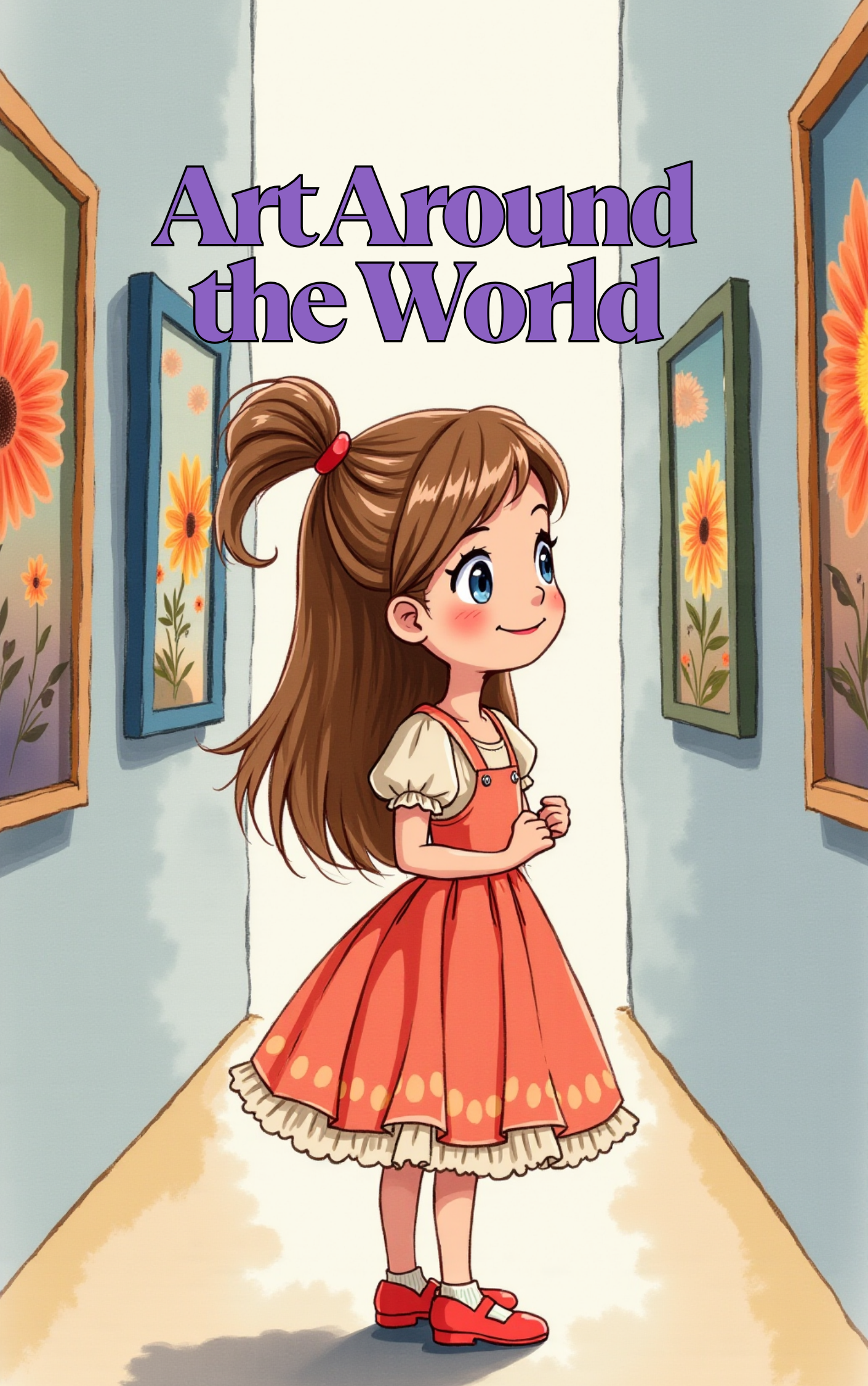 Exploring art around the world for kids in a Put Me In The Story Canada personalized book.