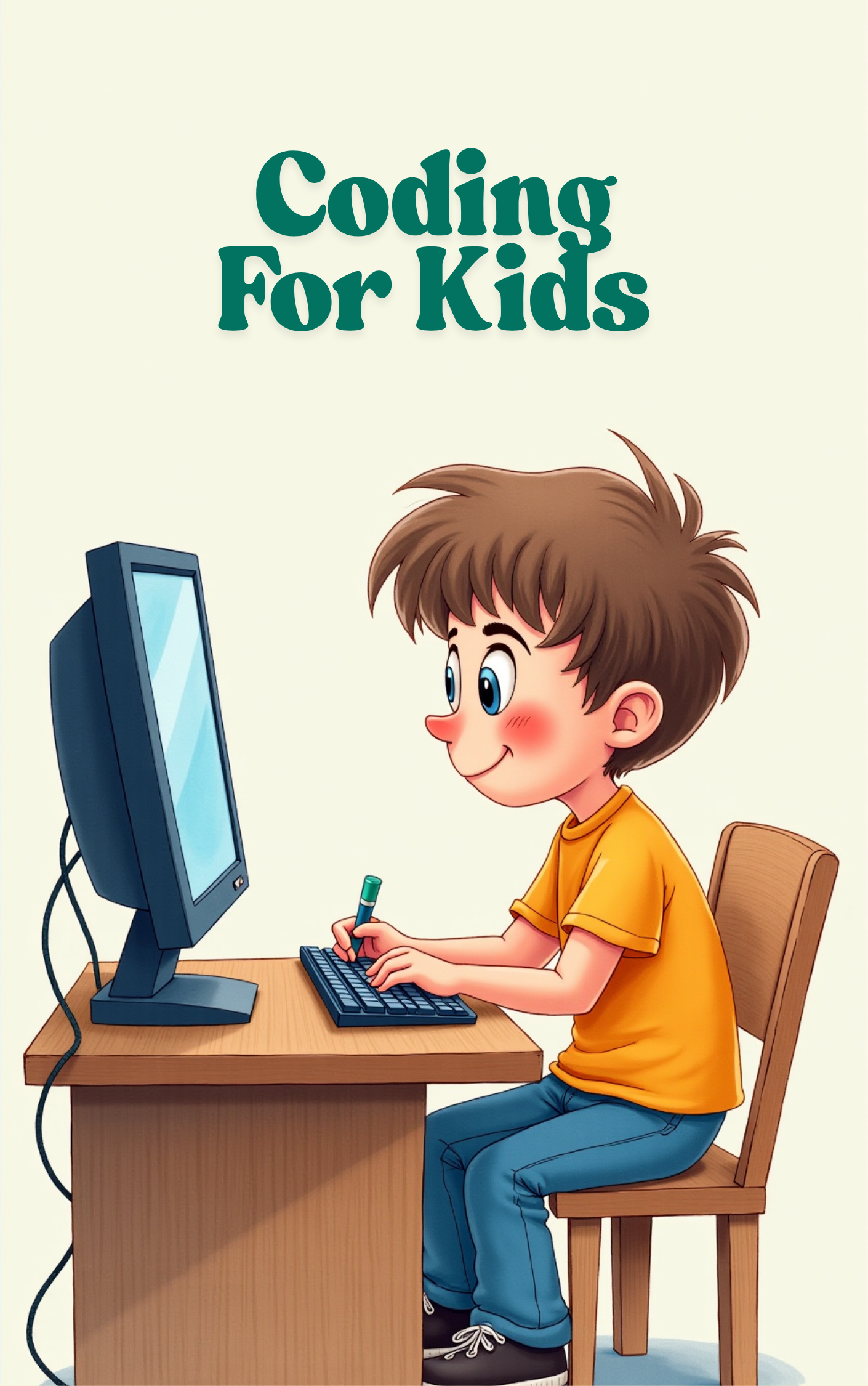 Learning coding for kids in a Put Me In The Story Canada personalized book.