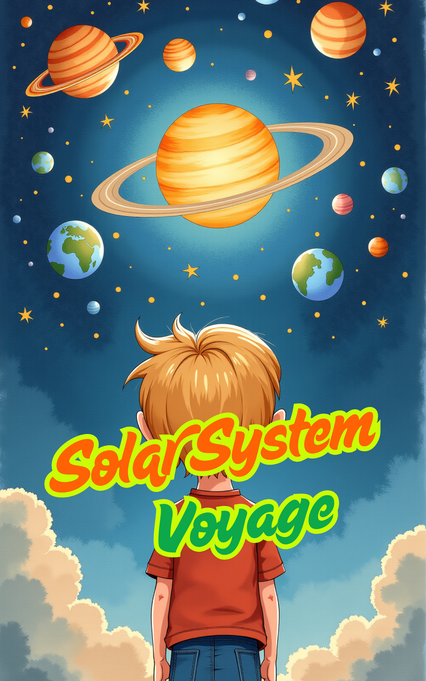 Exploring the wonders of the solar system in a Put Me In The Story Canada personalized book.
