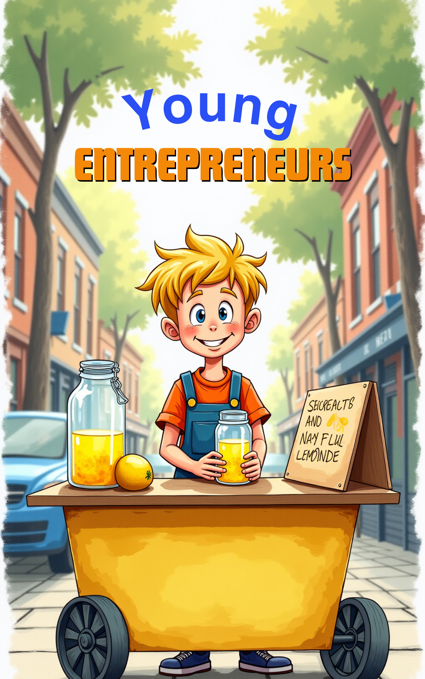 Child discovering the journey of a young entrepreneur in a Put Me In The Story Canada personalized book.
