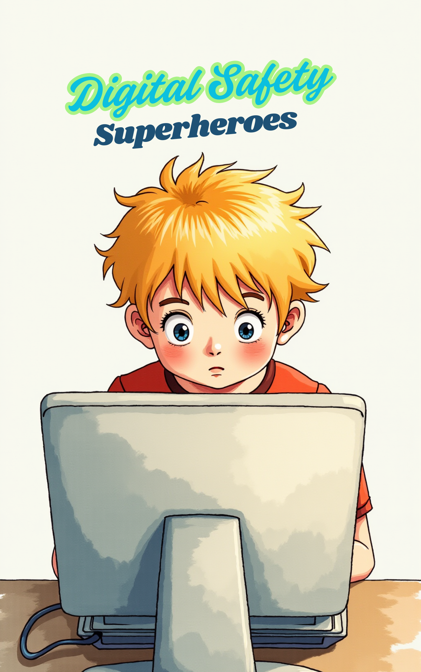 Child learning important digital safety skills in a Put Me In The Story Canada personalized book.