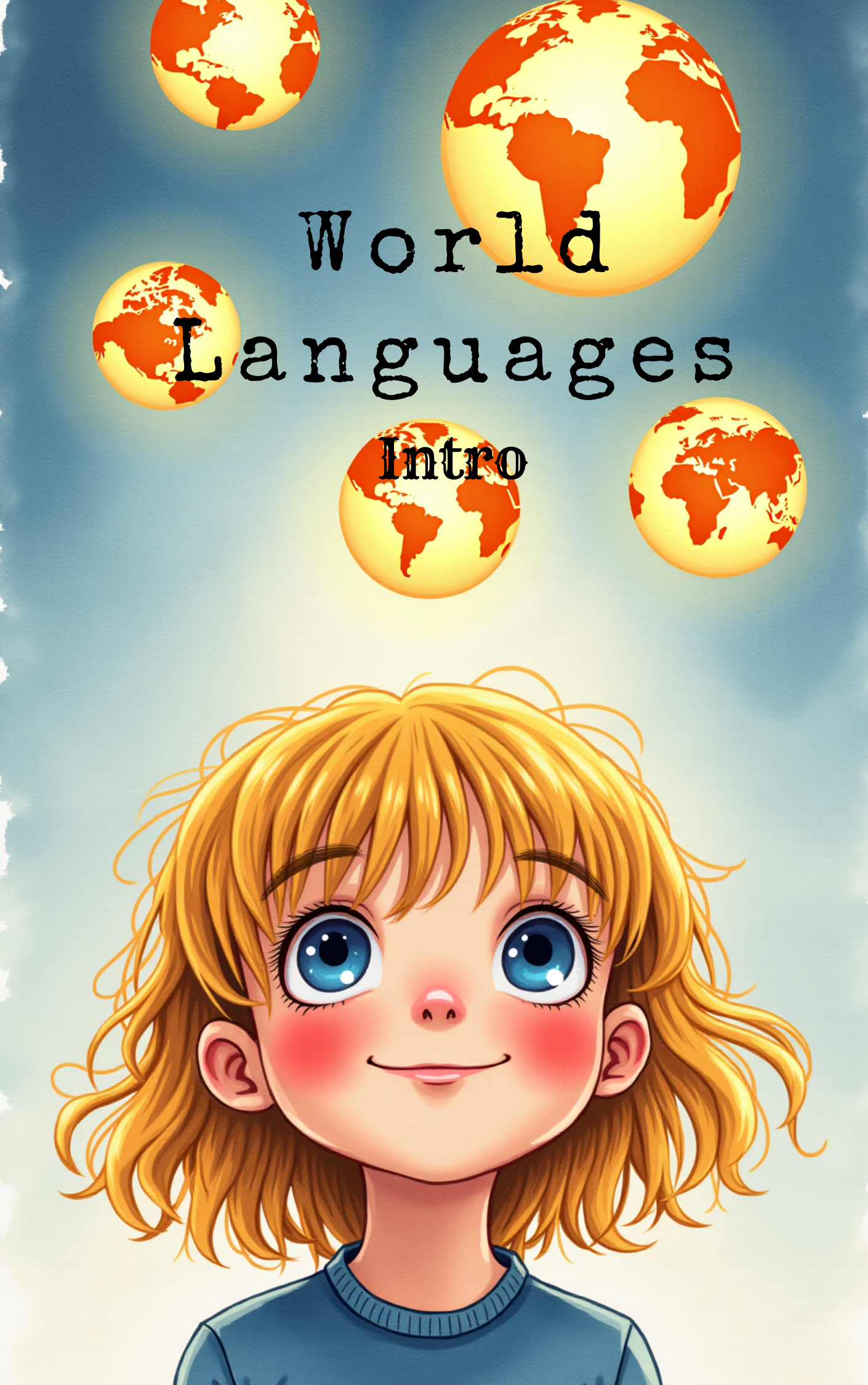 Child exploring world languages and cultures in a Put Me In The Story Canada personalized book.