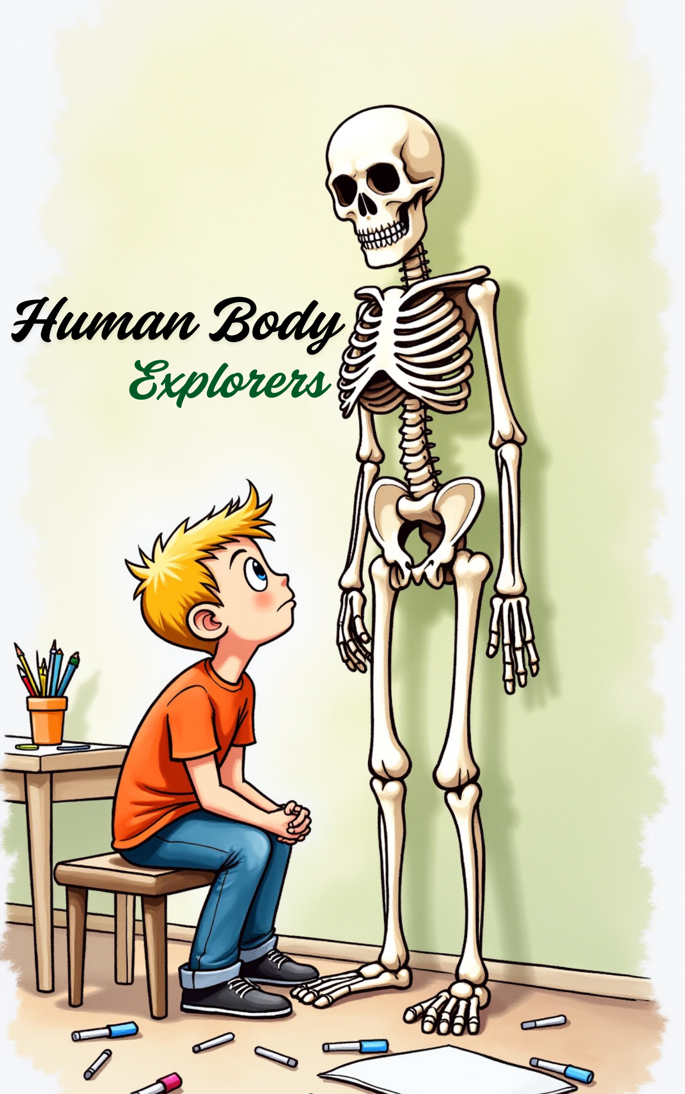 Child becoming a brave human body explorer in a Put Me In The Story Canada personalized book.