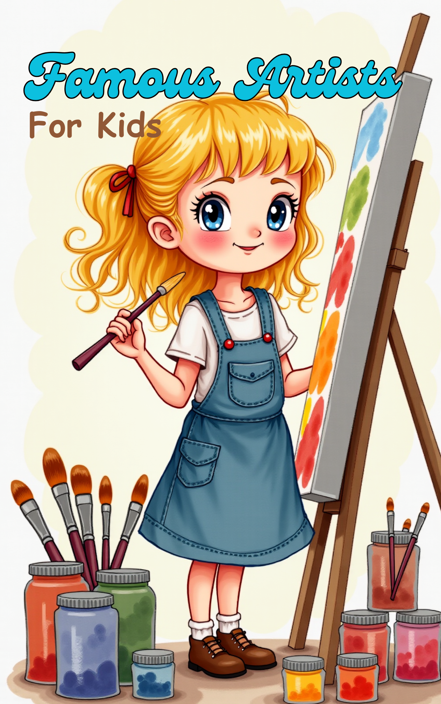 Child exploring masterpieces by famous artists in a Put Me In The Story Canada personalized book.