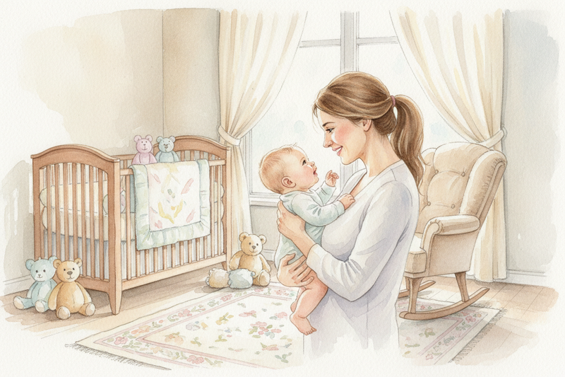 Mom emotional bond with her baby