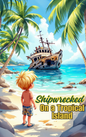 Child discovered shipwrecked on a mysterious island in a Put Me In The Story Canada personalized book.

