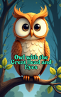 Curious owl embarking on a nighttime forest adventure

