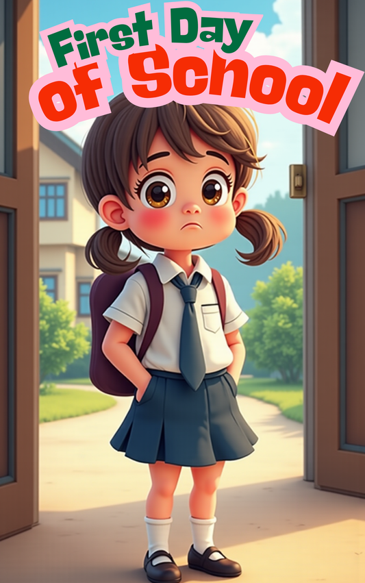 Celebrating the first school day for a child in a Put Me In The Story Canada personalized book.