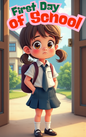 Celebrating the first school day for a child in a Put Me In The Story Canada personalized book.