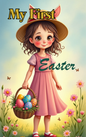 Little girl celebrating her first Easter in a Put Me In The Story Canada personalized book.