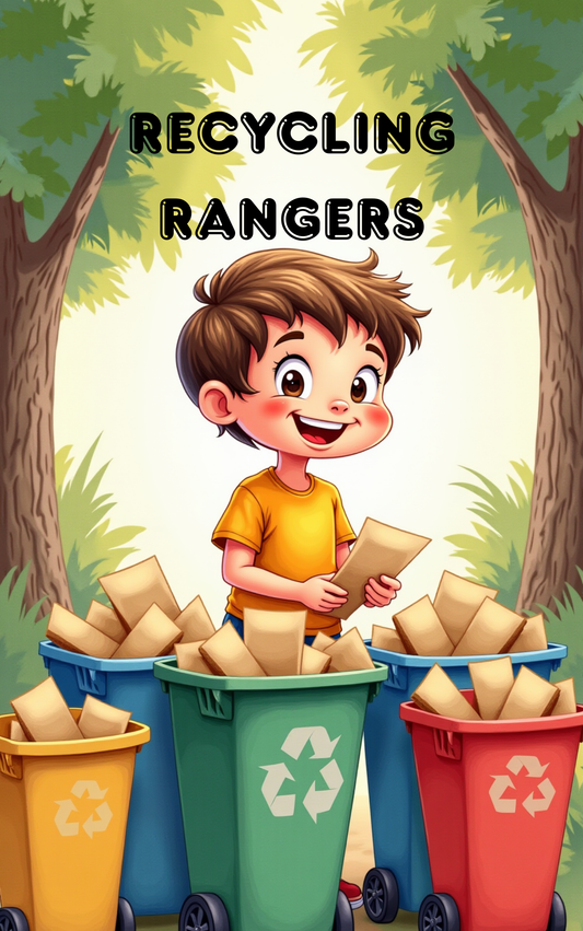 Recycling adventure with a boy in a Put Me In The Story Canada personalized book.